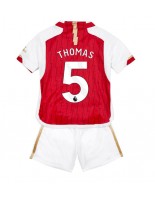 Arsenal Thomas Partey #5 Domácí dres pro děti 2023-24 Krátký Rukáv (+ trenýrky)
